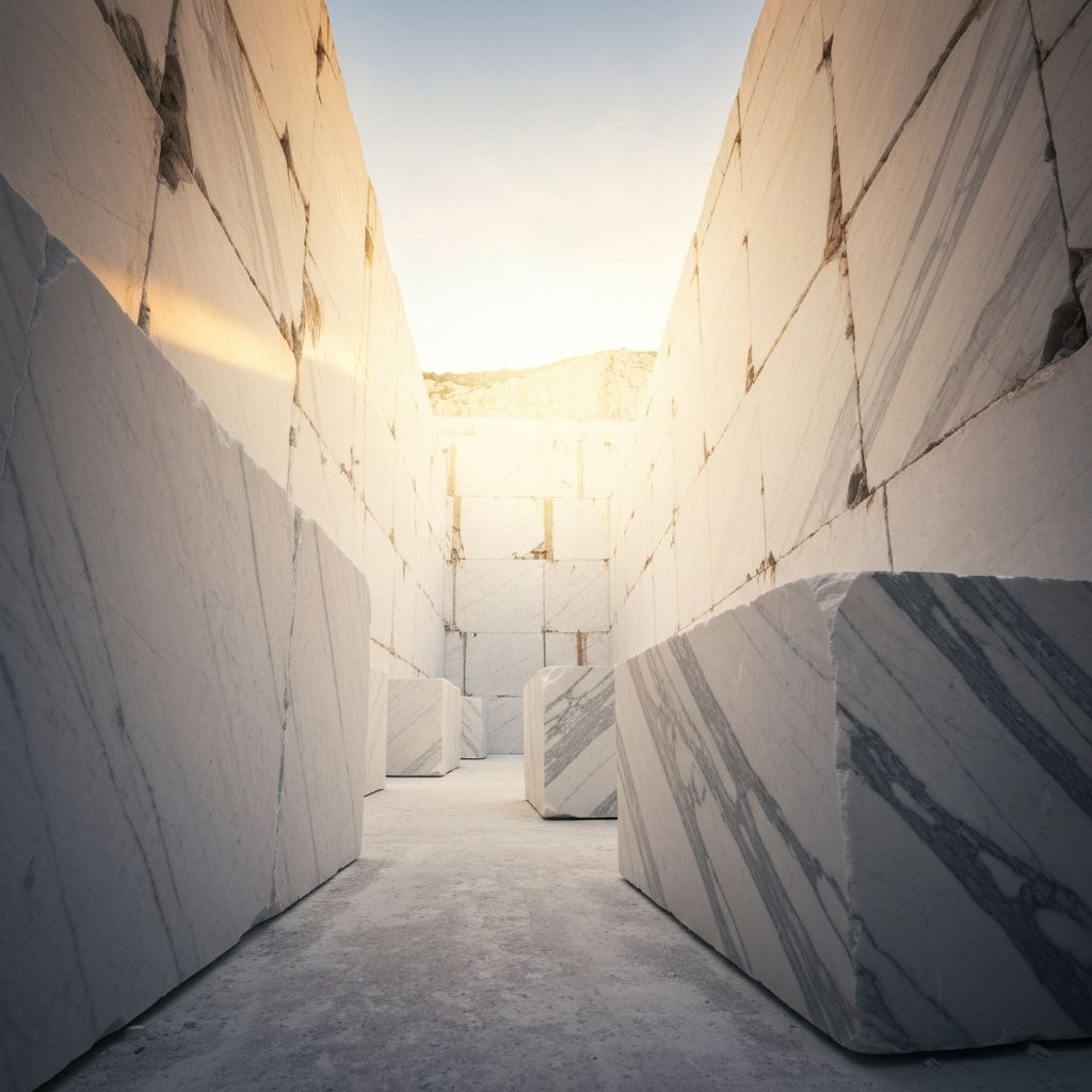 Italian marble quarry